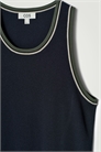 Ребристая майка с контрастной отделкой 1273309001 - Фото 14093354