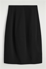 Юбка-миди из хлопка с закругленными краями 1310152001 - Фото 14094732
