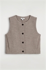 Жилет из вареной мериносовой шерсти 1301894002 - Фото 14099626