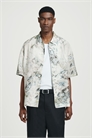 Негабаритная рубашка с мраморным принтом 1263114001 - Фото 14106555