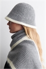 Рыбацкая шапка из шерстяно-мохерового микса с контрастной отделкой 1299671002 - Фото 14106633
