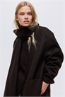 Пальто с отделкой шарфом 1302220001 - Фото 14107509