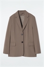 Однобортный блейзер из шерстяного бленда 1234977001 - Фото 14111018