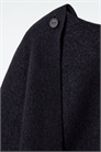 Шерстяной плащ с отделкой шарфом 1259169001 - Фото 14111970