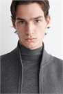 Джемпер с воротником Slim fit - шерсть 1264072003 - Фото 14112341