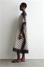 Полосатый хлопковый кафтан 1271285002 - Фото 14113343