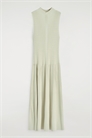 Плиссированное платье макси с высоким вырезом 1273707002 - Фото 14114115