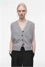 Жилет из мериносовой шерсти с V-образным вырезом 1285217001 - Фото 14115751