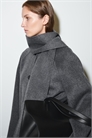 Двусторонний жакет с шарфом из шерсти 1293753002 - Фото 14118300