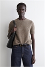 Вязаная футболка из смеси альпака 1294203001 - Фото 14118646