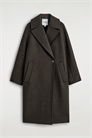 Двубортное шерстяное пальто больших размеров 1298577001 - Фото 14120242