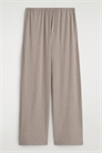 Брюки с широкими штанинами из легкого трикотажа 1304075001 - Фото 14121609