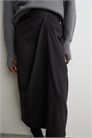 Юбка-миди с драпировкой из шерстяного микса 1307581001 - Фото 14122493