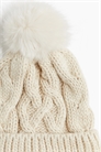 Вязаная на спицах шапочка с помпоном 1102962007 - Фото 14124840