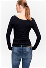Топ с длинными рукавами облегающего кроя с вырезом "совок 1299061008 - Фото 14128105