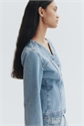 Джинсовая куртка с V-образным вырезом 1329945001 - Фото 14130162