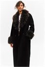 Длинное пальто больших размеров с отделкой из искусственного меха 1305025001 - Фото 14130947
