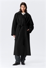 Двубортное пальто из шерстяного бленда в стиле оверсайз от Kia 1303803006 - Фото 14132067