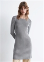 Трикотажное мини-платье с длинными рукавами 1316227002 - Фото 14133251