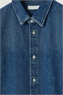 Легкая джинсовая рубашка с короткими рукавами 1273146001 - Фото 14134229