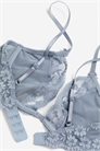 Бюстгальтер из атласа и кружева без подкладки 1175669001 - Фото 14137840