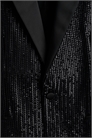 Однобортный пиджак-смокинг с блестками Regular Fit 1250739001 - Фото 14139422