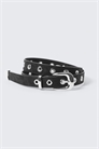 Ремень из искусственной кожи с металлическими люверсами артикул 1291014003