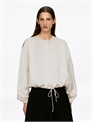 Атласная блузка с объемными рукавами 1306464001 - Фото 14140457