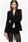 Приталенный однобортный блейзер 1309776001 - Фото 14145576