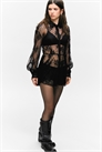 Мини-платье-рубашка из кружева 1308102001 - Фото 14147090