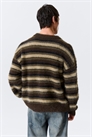 Расслабленный вязаный свитер в полоску 1300748004 - Фото 14149113