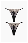 Кружевные трусы-танга стринги, 2 штуки 1302554003 - Фото 14150169