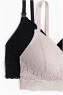 Кружевные бюстгальтеры для кормящих мам с мягкими чашечками из 2 комплектов 1297380002 - Фото 14150438