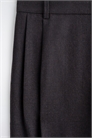 Плиссированные шерстяные брюки с прямыми штанинами 1289393002 - Фото 14167928