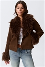 Обрезанный жакет с отделкой из искусственного меха 1309805002 - Фото 14171715