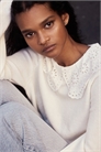 Джемпер с кружевным воротником 1316077001 - Фото 14180012