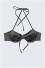 Бикини-топ с проволочным халтером на бретелях 1311550001 - Фото 14182221