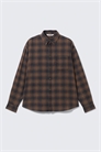 Фланелевая рубашка в клетку с пуговицами 1312661002 - Фото 14182259