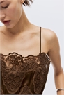 Атласный топ с кружевным декором 1333829001 - Фото 14183321