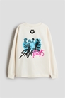 Футболка с длинными рукавами с рисунком из мотивов артикул 1336251002
