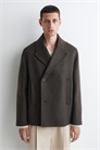 Двубортный шерстяной жакет-кабан артикул 1294465001