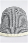 Рыбацкая шапка из шерстяно-мохерового микса с контрастной отделкой артикул 1299671002