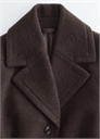 Шерстяное пальто с завязывающимся поясом артикул 1285579002
