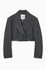 Деконструированный блейзер из обрезанной шерсти артикул 1192145001