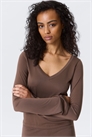 Топ с длинными рукавами и V-образным вырезом артикул 1322751001