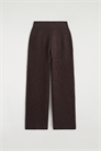 Брюки с широкими штанинами из вареной мериносовой шерсти артикул 1317118002