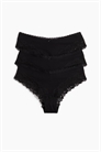 Трусы-хипстеры из хлопка и кружева в количестве 3 штук артикул 1261512001