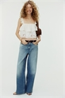 Джинсы с широкой талией артикул 1340197001