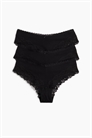 Трусы-хипстеры из хлопка и кружева, комплект 3 шт. артикул 1-01153224