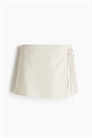Короткие шорты из льняного полотна артикул 1288495002